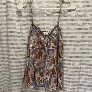 Purple floral American Eagle tank